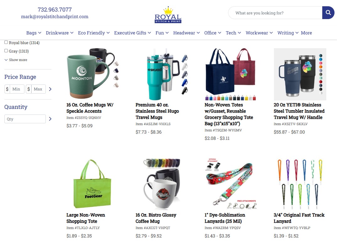 Assorted promotional items branded in New Jersey