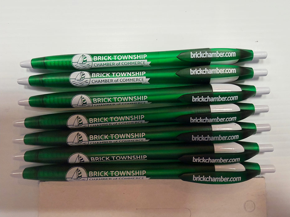 Promotional pens for the Brick Chamber of Commerce