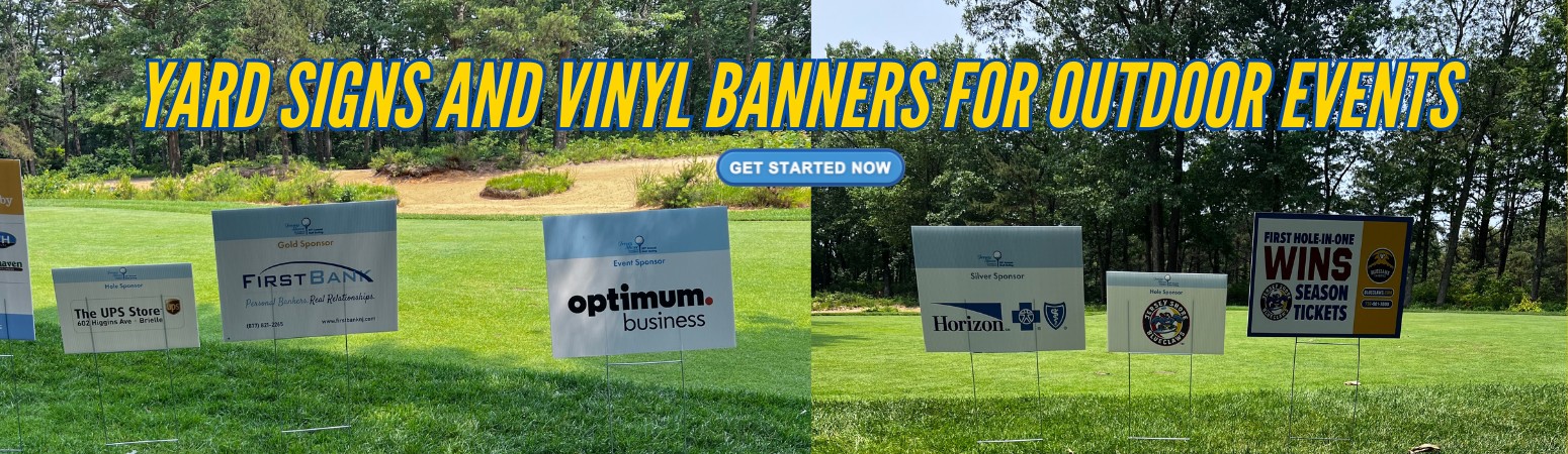 Yard Signs and Vinyl Banners services by Royal Stitch and Print in New Jersey